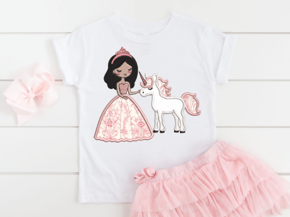 Download Princess and Unicorn Machine Embroidery - Unicorn Collection