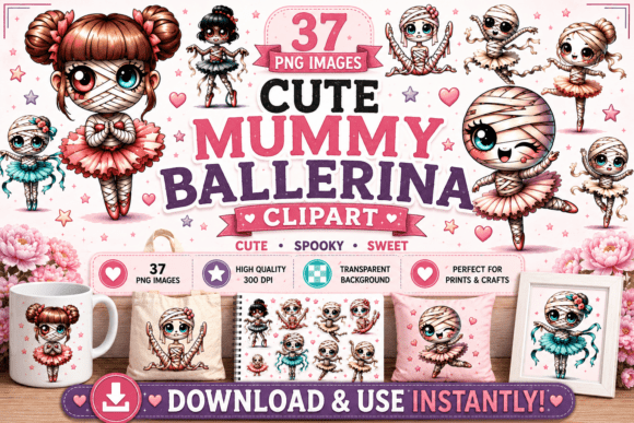 Download 30 Whimsical Mummy Ballerina Clipart - Mum Collection