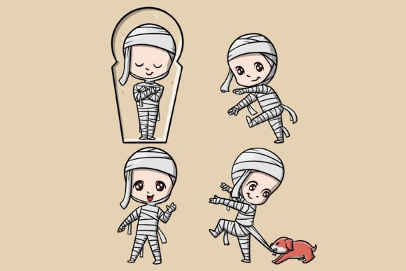 Download Cute Mummy Vector Cartoon - Cute Collection