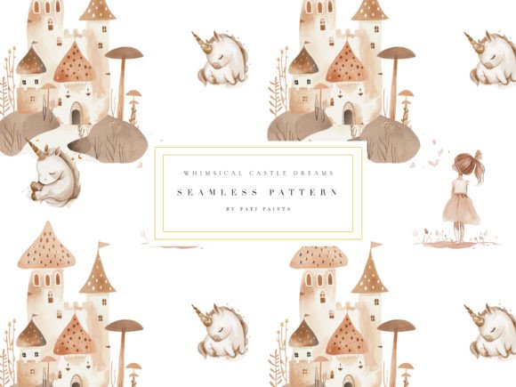 Download Watercolor Unicorn Cute Digital Paper - Cute Collection