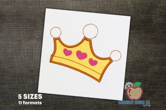 Download Cute Princess Crown Design Applique - Cute Collection