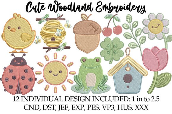 Download Cute Woodland Embroidery - Cute Collection