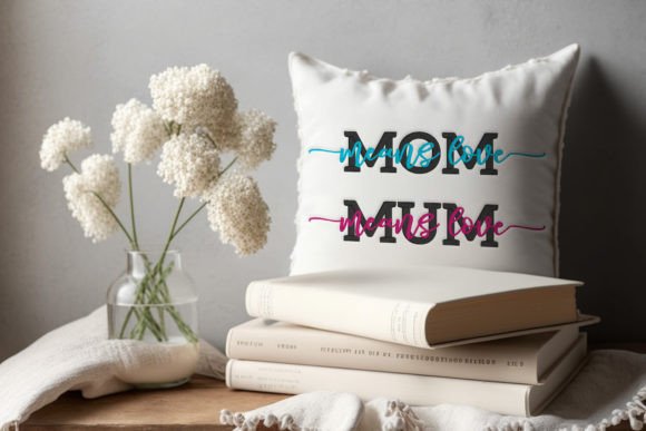 Download Mom Means Love Mum Means Love Embroidery - Mum Collection