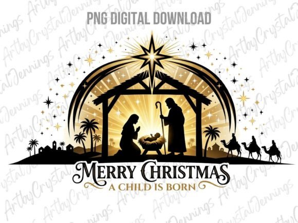Download Nativity Scene Merry Christmas PNG - Scene Collection