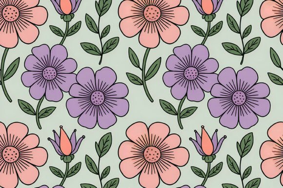 Download Cute Ditsy Pastel Flower Pattern - Cute Collection